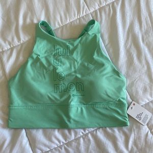 Energy high-neck long-line bra motif wild mint 8